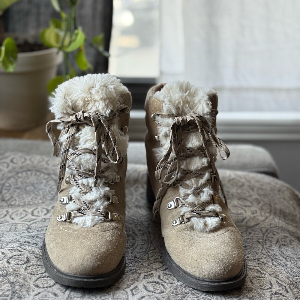 Sam Edelman Women's Darrah Faux Fur Boots Size 9